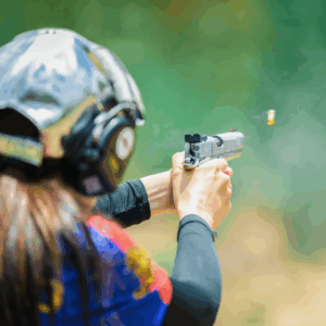 Firearms training in progress after a concealed carry class with Guardian.