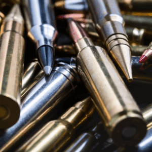 Various sorts of ammunition displayed at a concealed carry course led by Guardian.